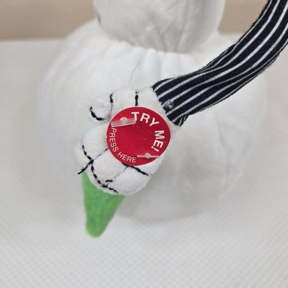 Jack Skellington 14" Animated Snowman Nightmare Before Christmas Plush Sound - Picture 3 of 6